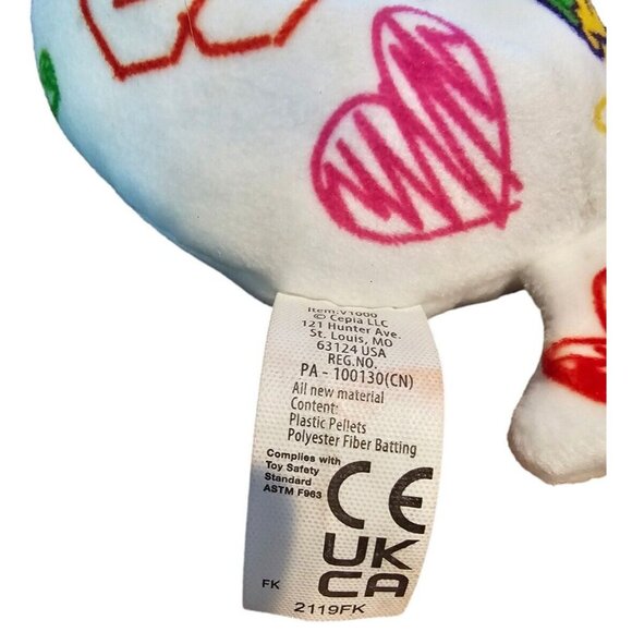 Cats Vs Pickles Mr Scribbles #249 Soft Plush Gold Series Limited Release White - Picture 5 of 5